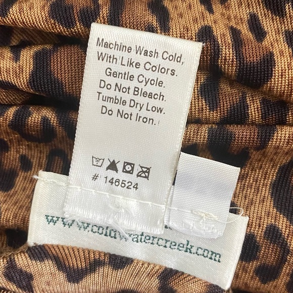 Coldwater Creek Medium Animal Print Blouse - Picture 6 of 6